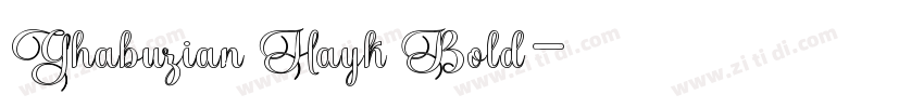 Ghabuzian Hayk Bold字体转换